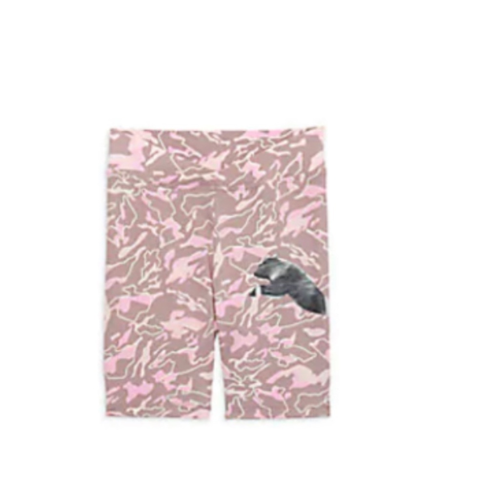 NWT Puma adorable Camo Print Logo Bike Shorts